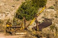 Vintage Rusty Yellow Bulldozer