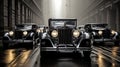 Vintage 1930s american car classic design nostalgia automobile collectible, Royalty Free Stock Photo