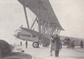 Vintage 1930s black and white photo of Paris bound passengers boarding the Imperial Airways Liner Heracles at Croydon Airport.