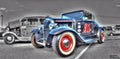 Vintage 1930s Ford hot rod Royalty Free Stock Photo