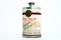 Vintage 1940s Poison 1/4 lb. ETHER SQUIBB For Anesthesia Royalty Free Stock Photo