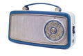 Vintage 1960s Radio on White Background Royalty Free Stock Photo