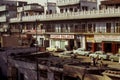 Vintage 1970's street scene of Delhi, India
