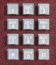 Vintage telephone keypad Royalty Free Stock Photo