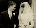 Vintage 1960s wedding photo Royalty Free Stock Photo