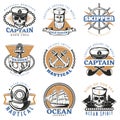 Vintage Sailor Logo Set