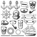 Vintage Sailor Naval Icon Set