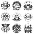 Vintage Sailor Naval Label Set