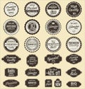 Vintage sale labels collection design elements, Premium quality Royalty Free Stock Photo