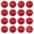 Vintage sale sticker set Royalty Free Stock Photo