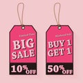 Vintage Sale Tags Illustration