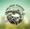 Vintage Salmon fishing emblems