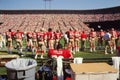 Vintage San Francisco 49ers bench.