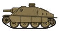 Vintage sand tank destroyer