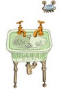 Vintage sanitary wash basin,