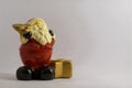 Vintage santa clause candle holder trinket