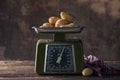 Vintage Scales with Potatoes