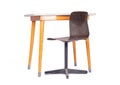 Vintage school desk and chair Royalty Free Stock Photo