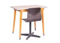 Vintage school desk and chair Royalty Free Stock Photo