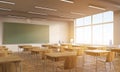 Vintage school interior Royalty Free Stock Photo