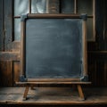 Vintage school nostalgia Classic blackboard or school slate background Royalty Free Stock Photo