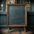 Vintage school nostalgia Classic blackboard or school slate background Royalty Free Stock Photo