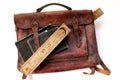 Vintage schoolbag Royalty Free Stock Photo