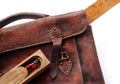 Vintage schoolbag - close-up