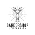 vintage scissor barbershop