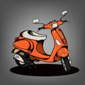 Vintage Scooter Royalty Free Stock Photo