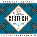 Vintage Scotch Poster