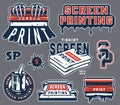 Vintage screen printing composition