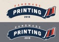 Vintage screen printing template