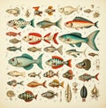 Vintage Seafood Collection - Make a Splash with Colorful Shells!