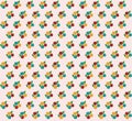 Vintage seamless floral pattern. Background of small pastel color flowers.