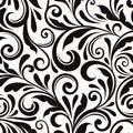 Vintage seamless floral pattern. Vector illustration. Royalty Free Stock Photo