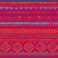 Vintage seamless geometric pattern. Ethnic and tribal motifs. Royalty Free Stock Photo