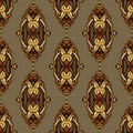 Vintage seamless pattern damask