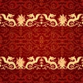 Vintage seamless pattern with dragon