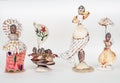 Vintage seashell dolls. Seashell Art
