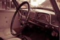 Vintage sepia Car in Close-up