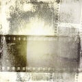 Vintage sepia film strip frame