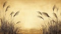 Vintage Sepia Grass Background Royalty Free Stock Photo