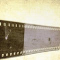 Vintage sepia textured film strip frame or background Royalty Free Stock Photo