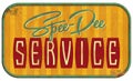 Vintage Service Sign Speedy