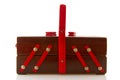 Vintage sewing box Royalty Free Stock Photo