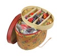 Vintage Sewing Box Tray Storage Royalty Free Stock Photo