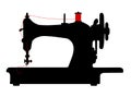 Vintage sewing machine icon symbol Royalty Free Stock Photo