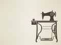 Vintage Sewing Machine Sillhouette