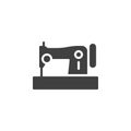 Vintage sewing machine vector icon Royalty Free Stock Photo